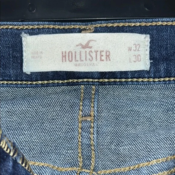 Hollister Blue Mens Bootcut Jeans Classic Style Size 32 X 30 - Picture 3 of 6